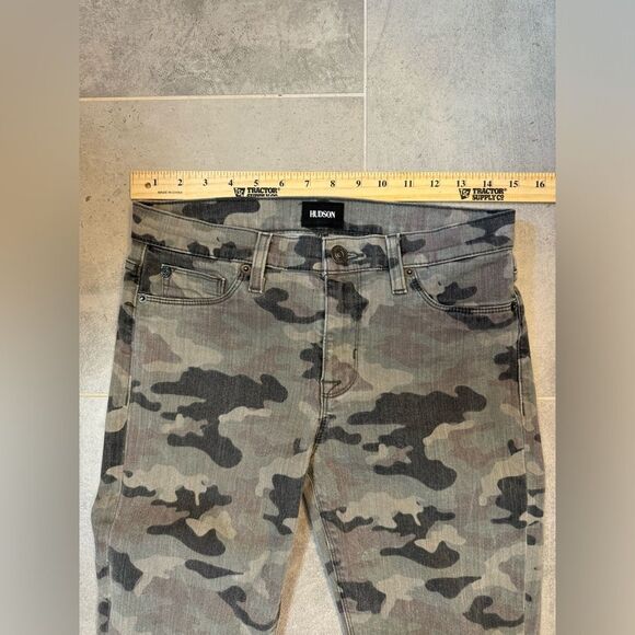 Hudson Nico Midrise Camo Super Skinny Ankle Size 28 - Picture 5 of 14